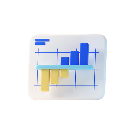 Mirror Graph  3D Icon