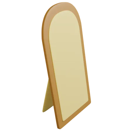 3 D Illustration Of Mirror Stand 3D Icon