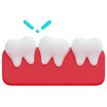 Misaligned Tooth  3D Icon
