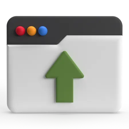Mise à niveau de la page Web  3D Icon