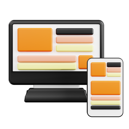 Mise en page adaptative  3D Icon