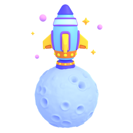 Misil espacial  3D Icon