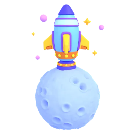 Misil espacial  3D Icon