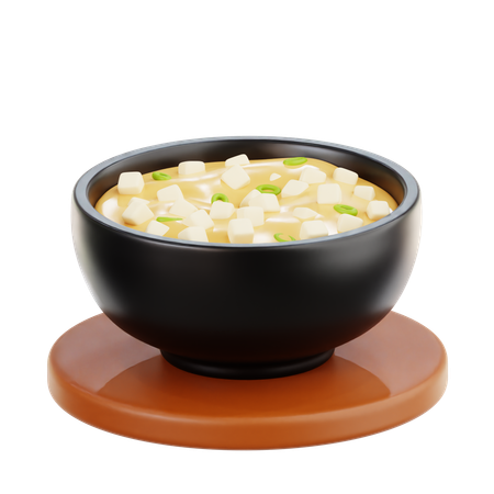 Miso Soup  3D Icon