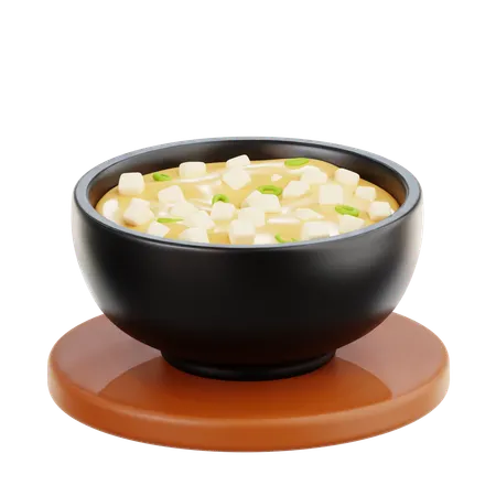 Miso Soup  3D Icon