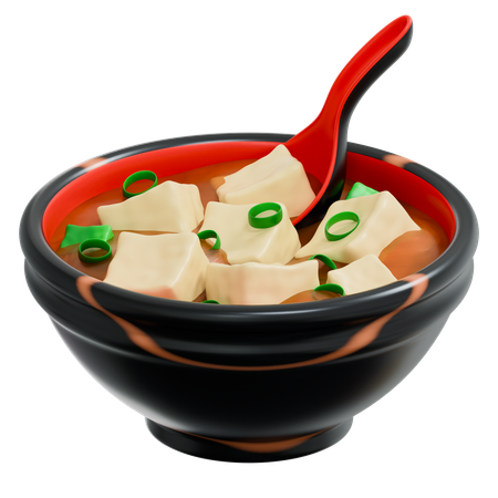 Miso Soup  3D Icon