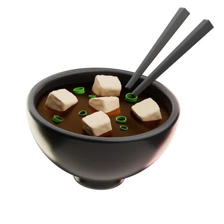 Miso Soup  3D Icon