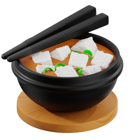 Miso Soup  3D Icon