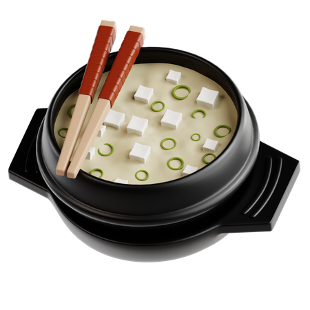 Miso Soup  3D Icon