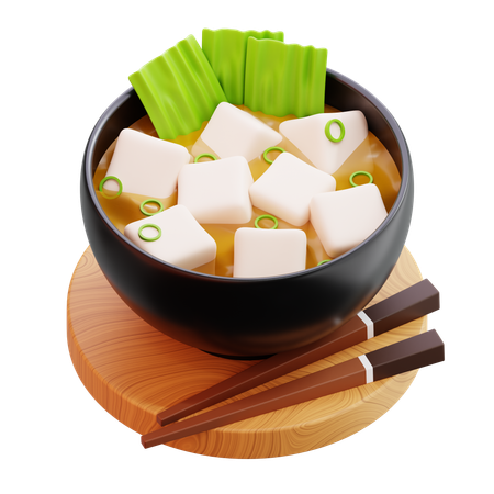 Miso Soup  3D Icon