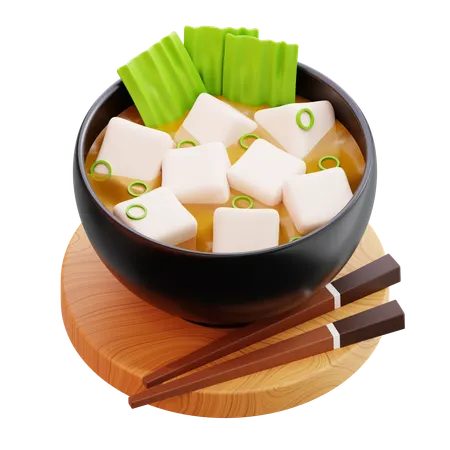 Miso Soup  3D Icon