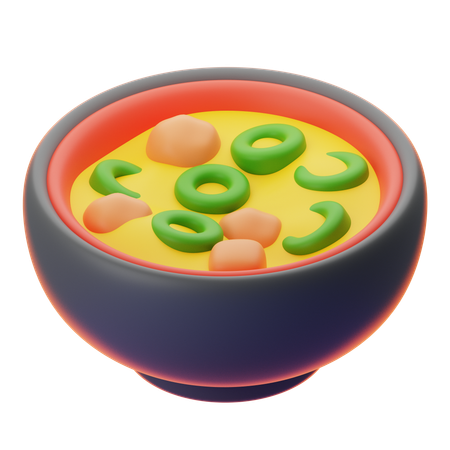 MISO SOUP  3D Icon