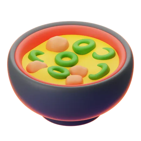 MISO SOUP  3D Icon