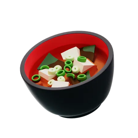 Miso-Suppe  3D Icon