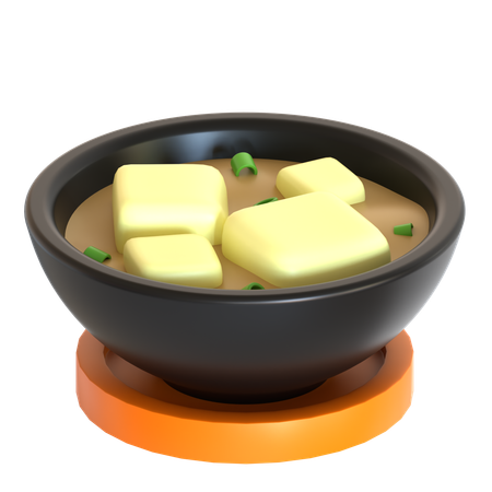 Miso-Suppe  3D Icon