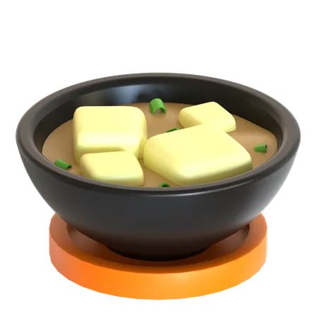 Miso-Suppe  3D Icon