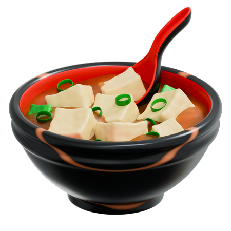 Miso-Suppe  3D Icon