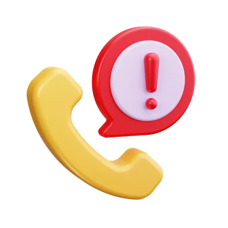 Missed Call  3D Icon