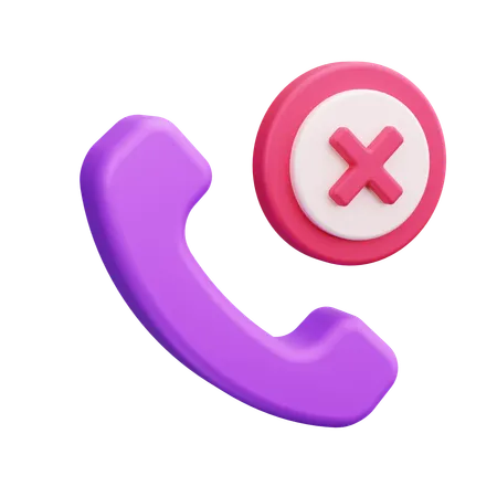 Missed Call  3D Icon