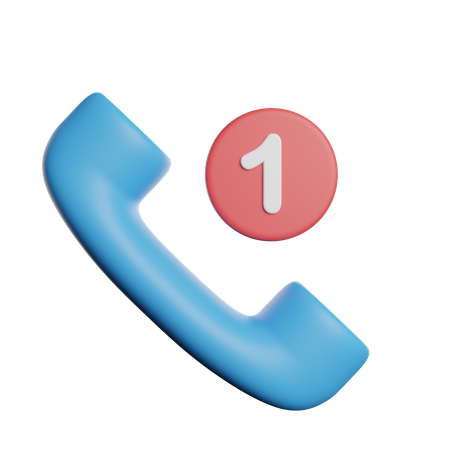 Missed Call  3D Icon