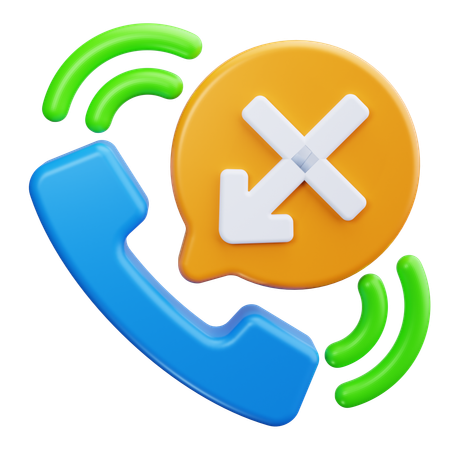 Missed Call  3D Icon