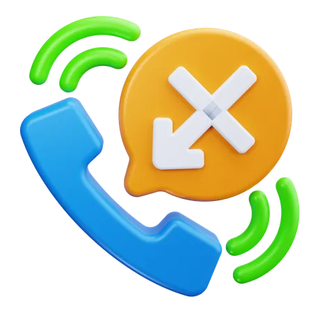 Missed Call  3D Icon