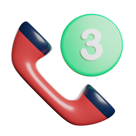 Missed Call  3D Icon