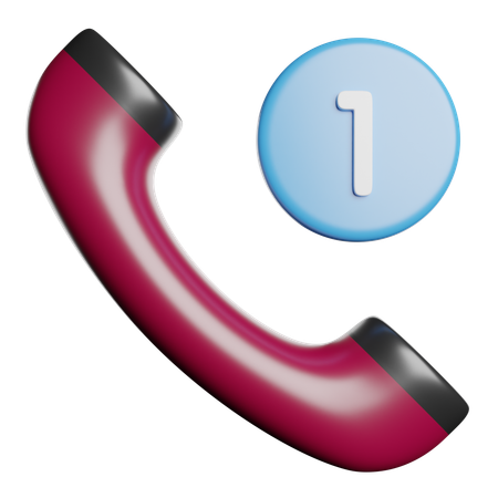 Missed Call  3D Icon