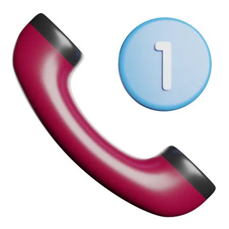 Missed Call  3D Icon