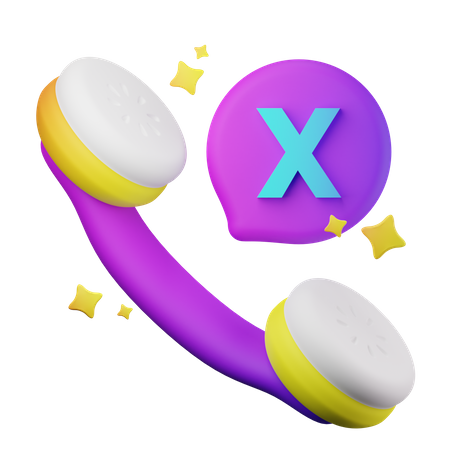 Missed Call  3D Icon