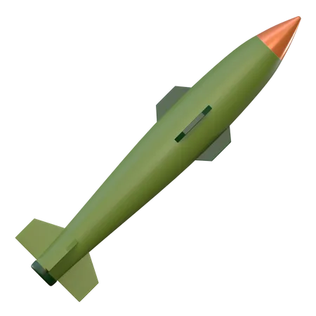 Aircraft Bomb Missile Weapon 3 D Icon Military Equipment Illustration 3D Icon