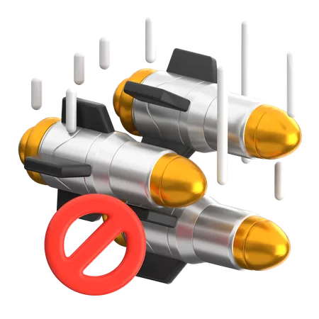 Missile War Prohibited  3D Icon