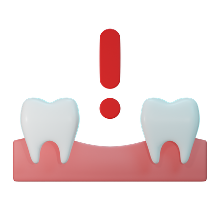 Missing Tooth  3D Icon