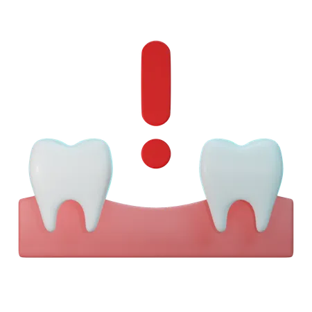 Missing Tooth  3D Icon