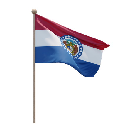 Missouri-Fahnenmast  3D Icon