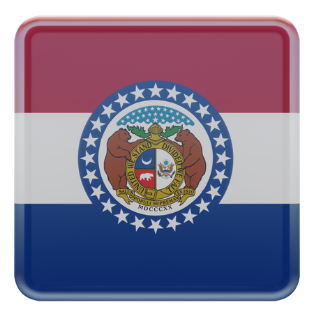 Missouri-Flagge  3D Icon