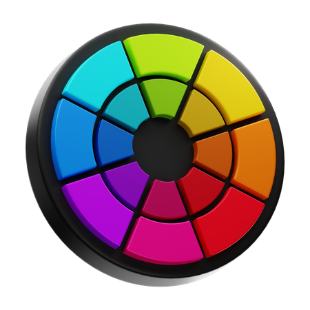 Mistura de cores  3D Icon