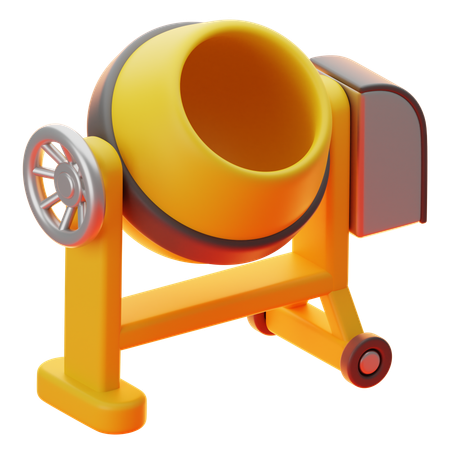 Misturador de concreto  3D Icon