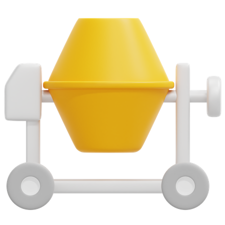 Misturador de concreto  3D Icon