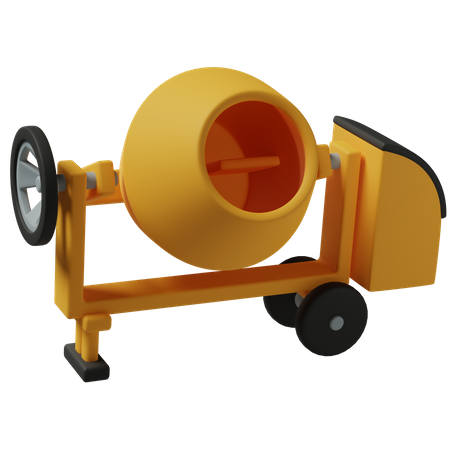 Misturador de concreto  3D Icon