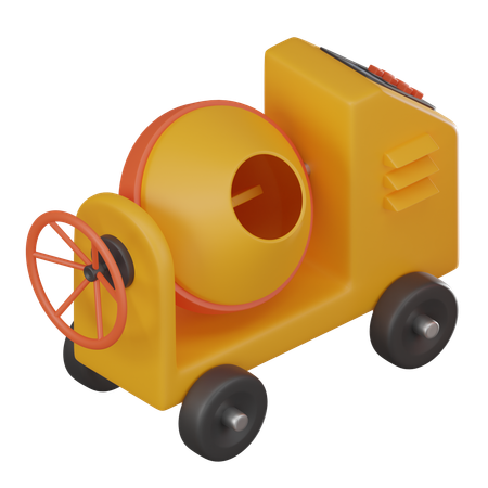 Misturador de concreto  3D Icon