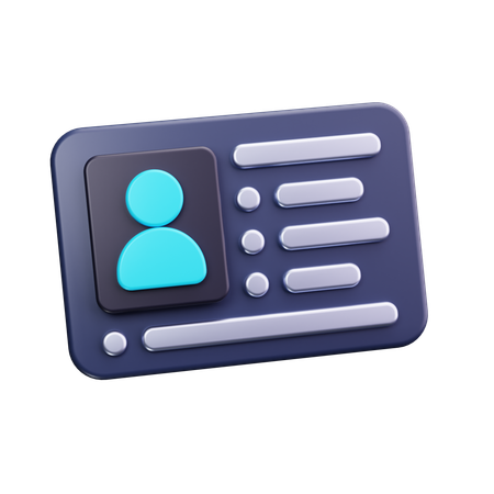 Angestellten ID  3D Icon