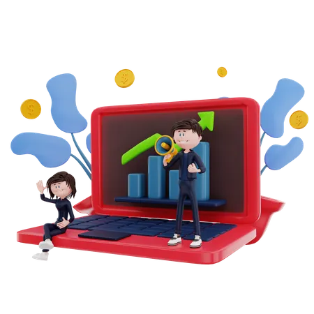 Mitarbeitermarketing  3D Illustration