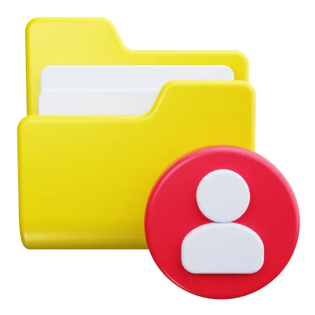 Mitarbeitermappe  3D Icon