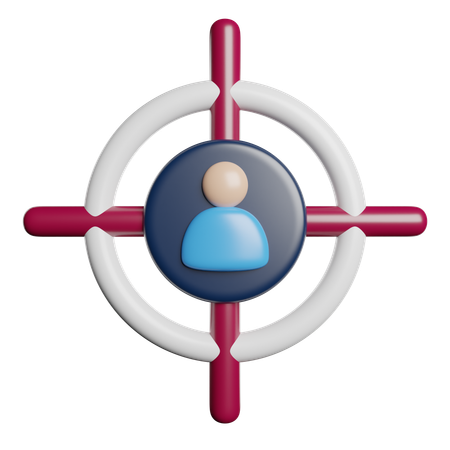 Mitarbeiterziel  3D Icon