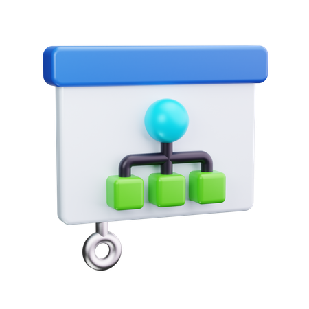 Mitarbeiterhierarchie  3D Icon