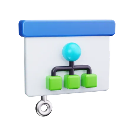 Mitarbeiterhierarchie  3D Icon