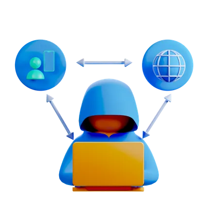 Mitm Attack  3D Icon