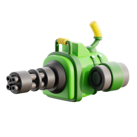 Mitraillette  3D Icon