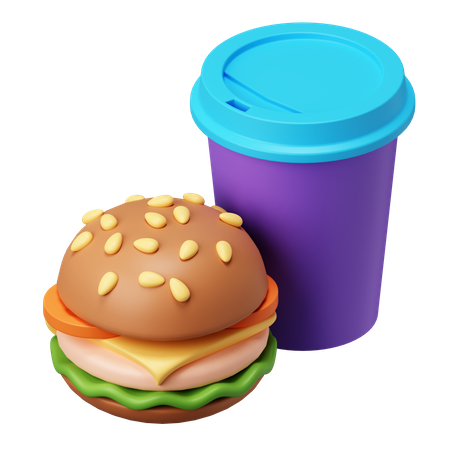 Mittagessen  3D Illustration